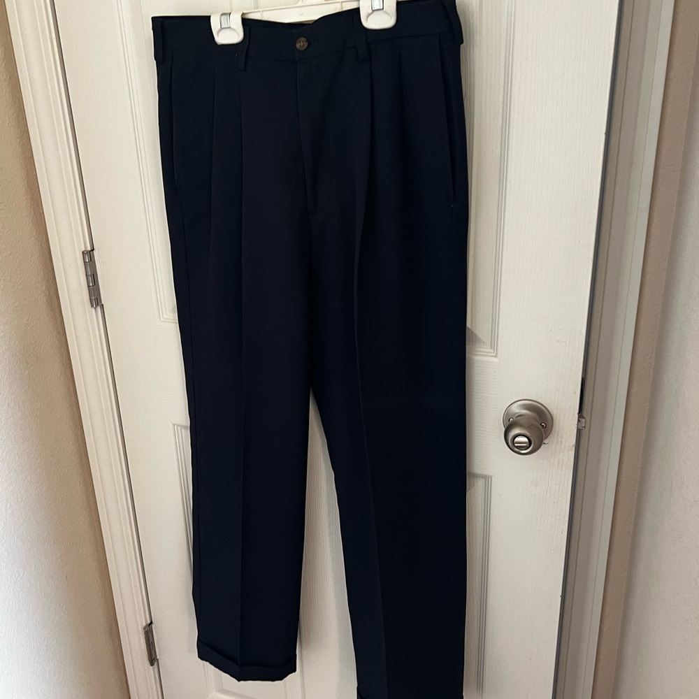 Haggar Cool 18 Dark Blue Trousers